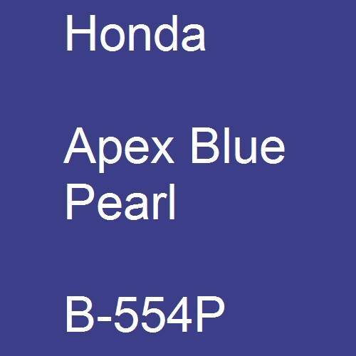 Honda, Apex Blue Pearl, B-554P.